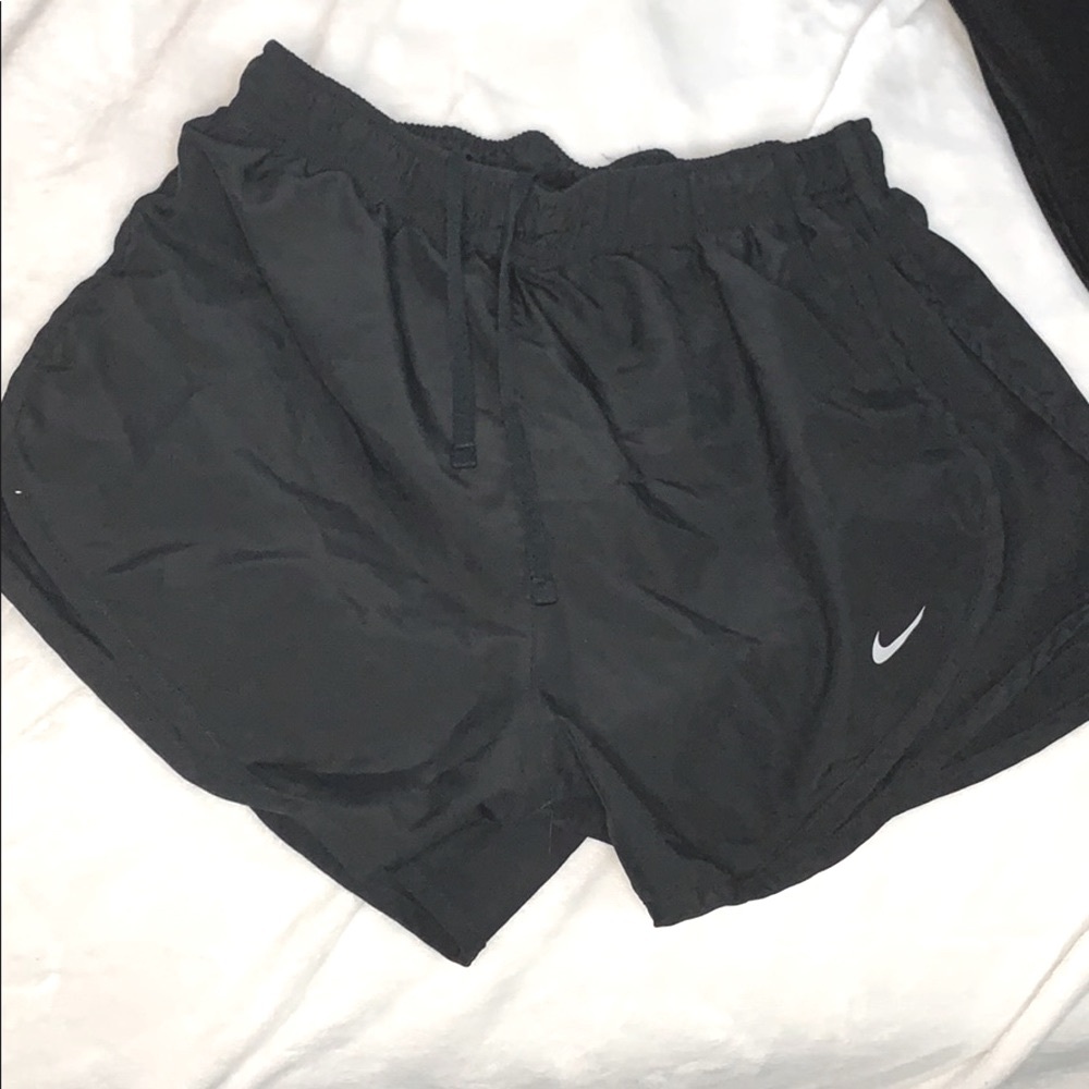 black nike shorts